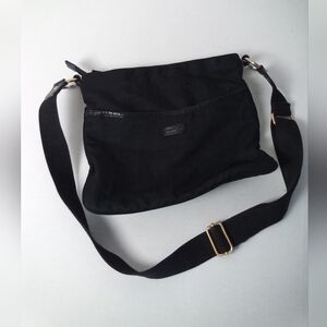 Ellington Black Crossbody Bag Messenger Travel Handmade Portland USA Unisex